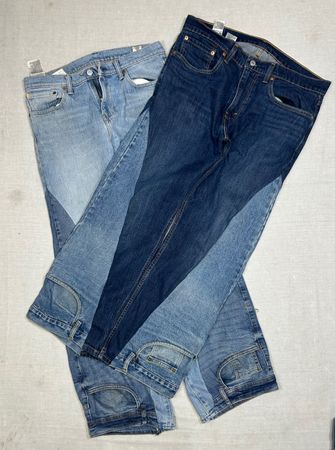 Upcycled L.L.W wide leg Jean WR_0028