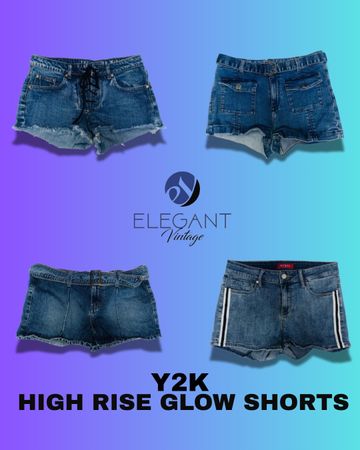 Y2K High Rise Glow Shorts - EV1276