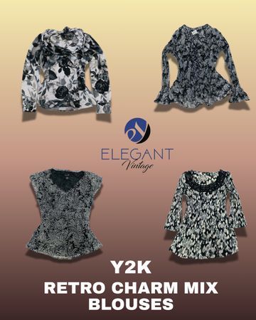 Y2K Retro Charm Mix Blouse - EV1301