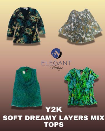 Y2K Soft Dreamy Layers Mix Tops - EV1302