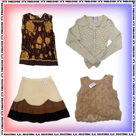 Light Academia Set - tops, dresses and skirts (SS-2193)