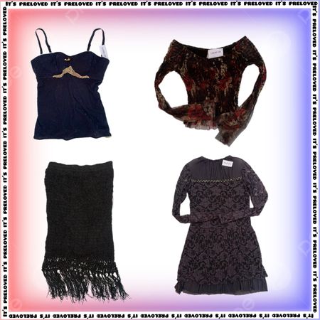 Raven Black witch Wardrobe - tops, dresses and skirts (SS-2196)