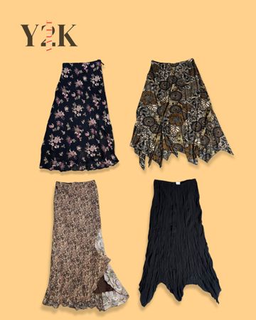 Y2K Floral Skirt Edit (Yv-663)