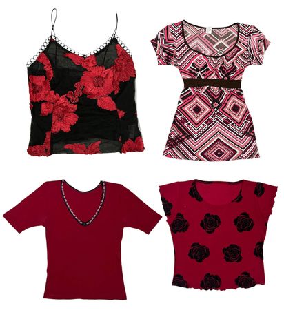 Mob-Wife Aesthetic With Floral Mix Tops: TT-199