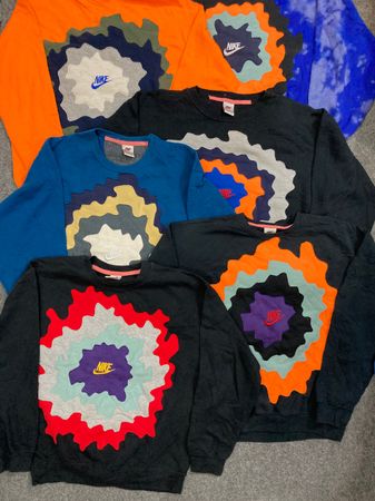 Upcycle Nike Branded Patchwork Sweatshirt