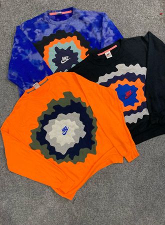Upcycle Nike Branded Patchwork Sweatshirt