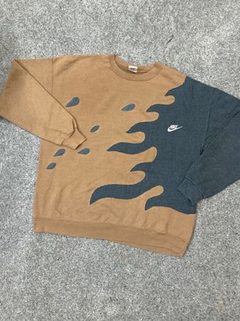 Upcycle Nike Patchwork Branded Sweatshirt