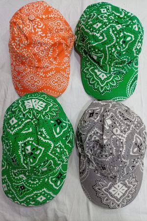 CR7237 Upcycled Bandana Caps