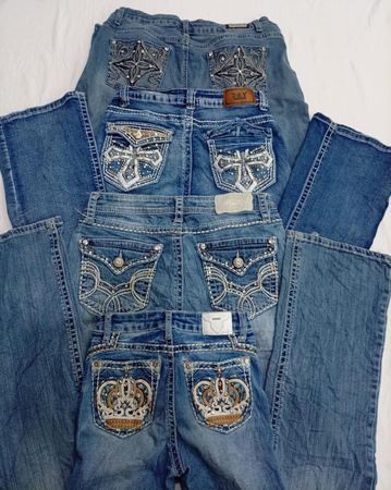 CR7241 Y2K Flare Jeans