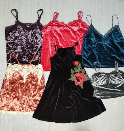 #14 Tops de Camisola de Veludo