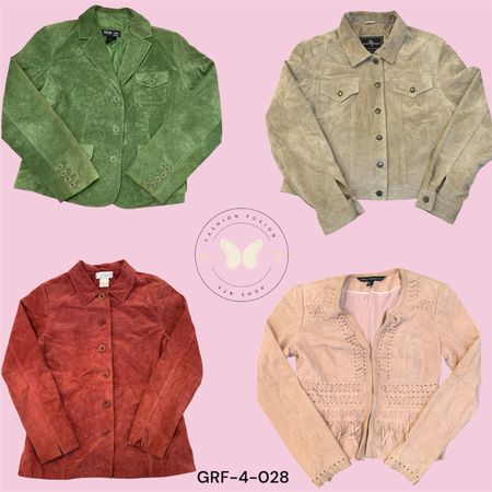 Women’s Suede Leather Jacket – Lightweight & Trendy (GRF-4-028)