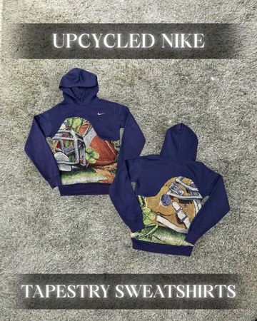 Upcycled Nike Tapestry Sweatshirts