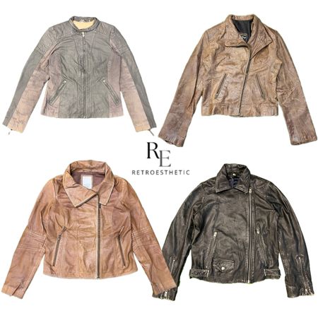 Y2K NYC IT Girl Leather Jackets RE-2992
