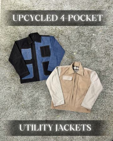 Upcycled Four Pocket Utility Jackets