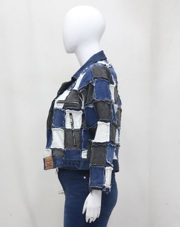 CR1458 Upcycled Denim Jacket