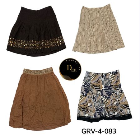 Y2k mix cotton skirt (GRV-4-083)
