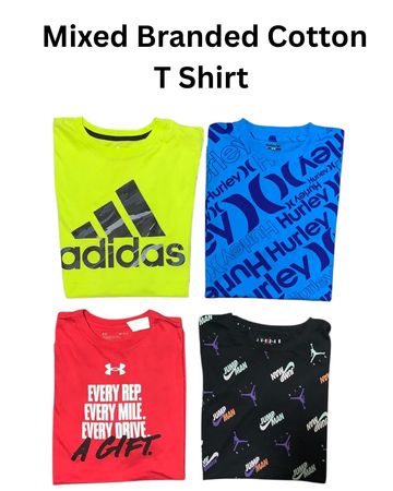 Mixed Branded Cotton T Shirt (Wcv 1119)