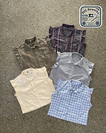 Upcycled Flutter-Sleeve Top