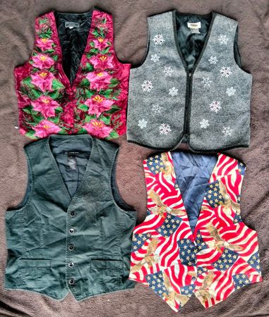 Denim embroidery waistcoat 15 pieces