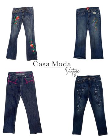 070426-3 Denim floral jeans 10pcs