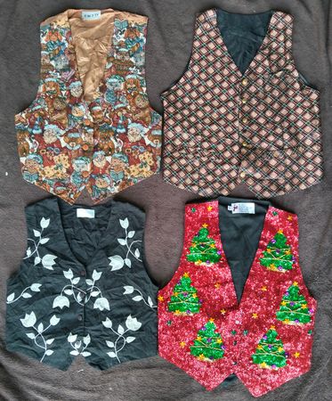 Denim embroidery waistcoat 15 pieces