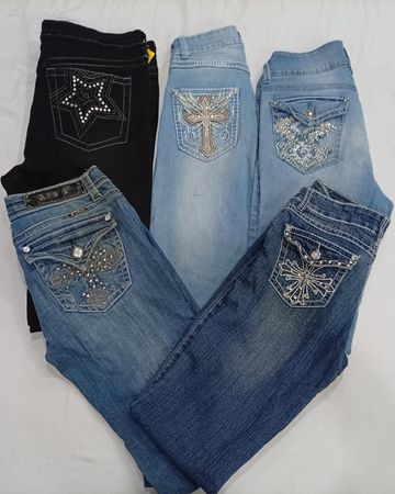 CR7312 Y2K Flare Jeans