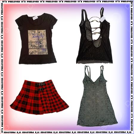 Cigarette Aesthetic Collection - tops, dresses and skirts (SS-2201)