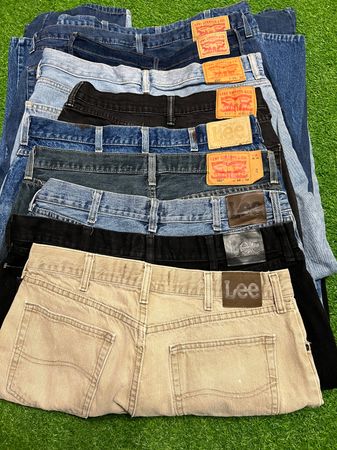 Men’s Denim Jeans Levi’s 501 including & Lee: 10pcs Z-4
