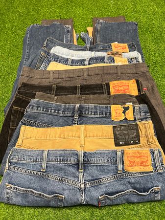 Men’s Denim Jeans Levi’s Lee Wrangler: 10pcs (Z-6)