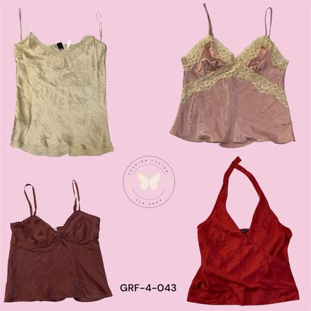 Women’s Short Slip Cami Top – Lightweight Summer Essential (GRF-4-043)