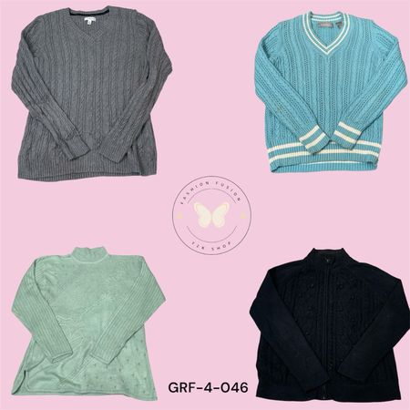 Classic Cable Knit Sweater – Cozy Winter Essential (GRF-4-046)