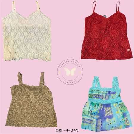 Women’s Slim Fit Cami Top – Casual Everyday Tank (GRF-4-049)