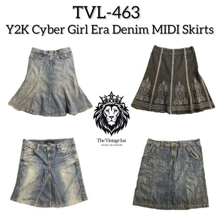 Y2K Cyber Girl Era MIDI Skirts (TVL-463)