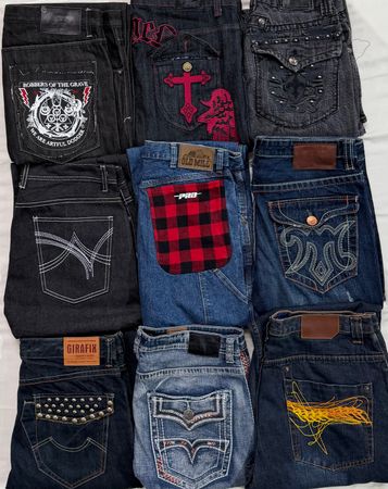 Y2K Hip Hop Baggy Jeans (028)