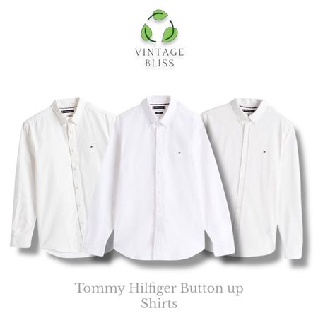 Chemises blanches pour hommes Tommy Hilfiger HL-M
