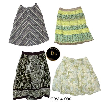 Classic Y2K Cotton Skirt – Breathable, Comfortable & Timeless Style (GRV-4-090)