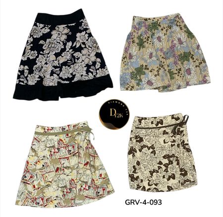 Damen Baumwollrock – Weich, Luftig & Klassische Y2K Mode (GRV-4-093)