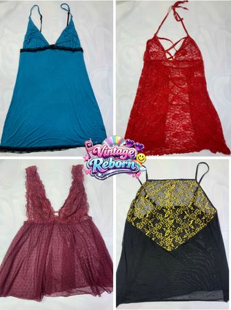 Y2K Vintage Lace & Sheer Nightwear Mix – Romantic Statement Edit | VR-272