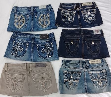 CR7332 Upcycled Mixed Branded Skirts