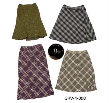 Y2K Wool Skirt – Soft Warm Fabric | Classic Vintage Style (GRV-4-098)