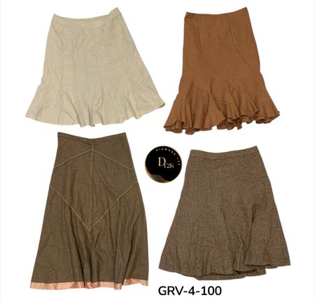 Vintage Y2K Wool Skirt – Cozy, Stylish & Timeless Fit (GRV-4-100))