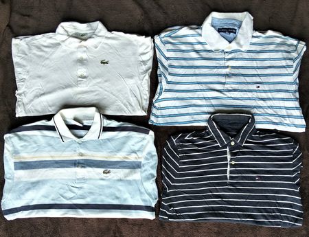 Lacoste.Tommy Hilfiger T shirt 10 pezzi