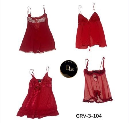 Red Sleep Dress – Soft, Comfortable & Elegant Nightwear (GRV-4-104)