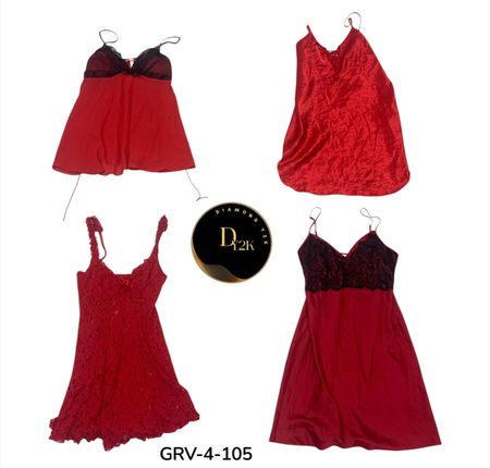 Elegant Red Sleep Dress – Soft Touch & Comfortable Fit (Grv-4-105)