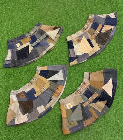 Upcycled Y2K Carhartt Patchwork Mini Skirts