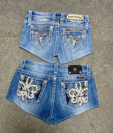 Shorts Miss Me True Religion Rock Revival