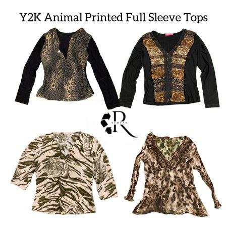 Y2K Animal Printed Full Sleeve Tops RW-1764