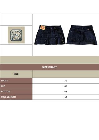 Upcycled Levi's Denim Belted Mini Skirt