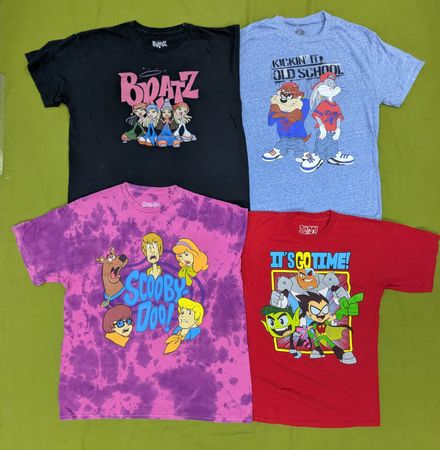 💥 RV2845 Cartoon-gedruckte Tshirts