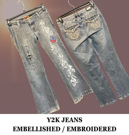 Y2K Bootcut Jeans for Women